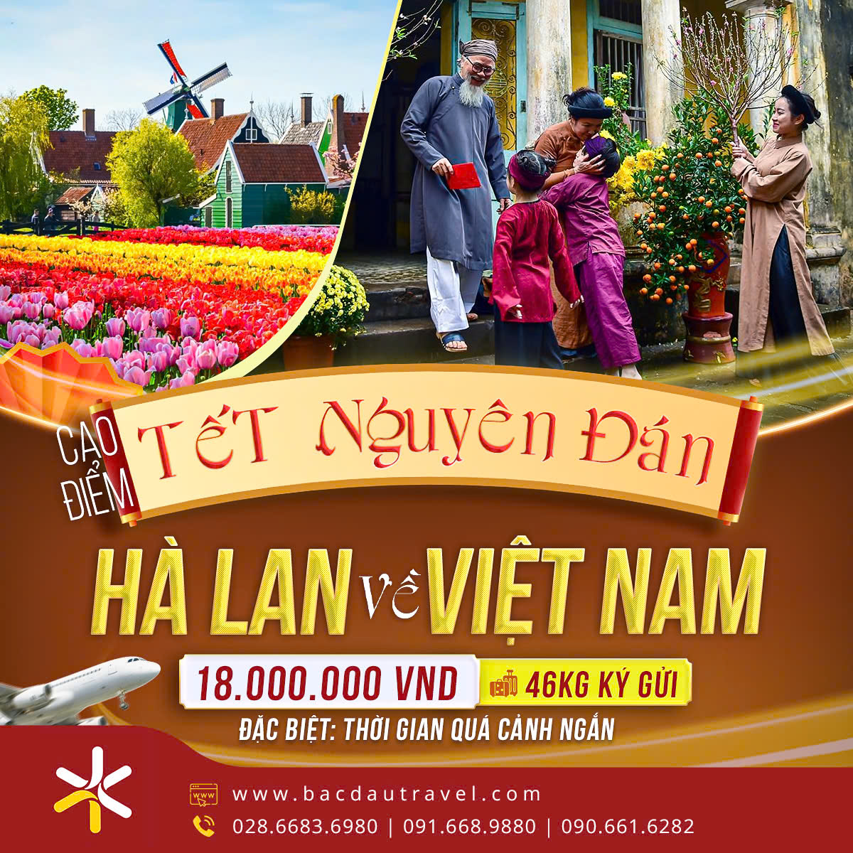 [HÀ LAN - VIỆT NAM] VÉ TẾT NGUYÊN ĐÁN KHỨ HỒI