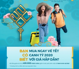 Về nhà ăn Tết năm nay, vé bay chỉ từ 499K/Chiều