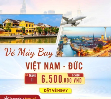 Vé máy bay Việt Nam đi Đức giá rẻ tháng 11