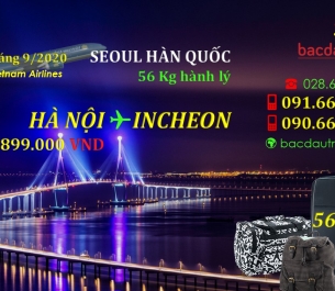 HANOI ✈ INCHEON (SEOUL) tháng 09/2020