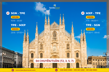 Eva Air tăng tần suất chuyến bay đến Milan (Ý)